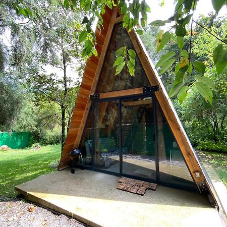 Cabanas Alpina, Romantica Y Acogedora A 10 Minutos Del Centro Tepoztlán Kültér fotó